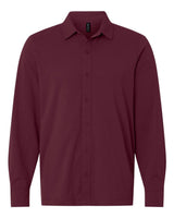 AllPro Men's Pro-Flex Sorona® Button Down Shirt. 41SPLS - Maroon