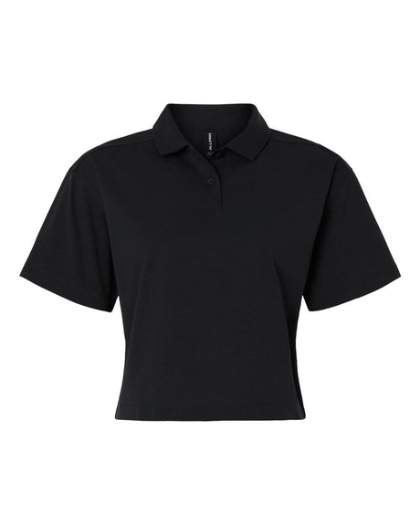 AllPro Women's Pro-Flex Sorona® Boxy Polo. 41SPML - Black