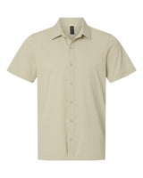 AllPro Men's Pro-Flex Sorona® Button Down Short Sleeve Shirt. 41SPSS - Sand