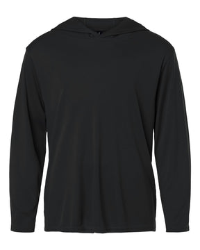 AllPro Youth Pro-Lock Performance Hooded Long Sleeve T-Shirt. 48510Y - Black