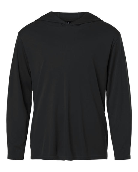 AllPro Youth Pro-Lock Performance Hooded Long Sleeve T-Shirt. 48510Y - Black