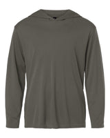 AllPro Youth Pro-Lock Performance Hooded Long Sleeve T-Shirt. 48510Y - Charcoal
