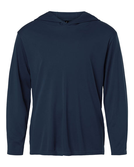 AllPro Youth Pro-Lock Performance Hooded Long Sleeve T-Shirt. 48510Y - Navy