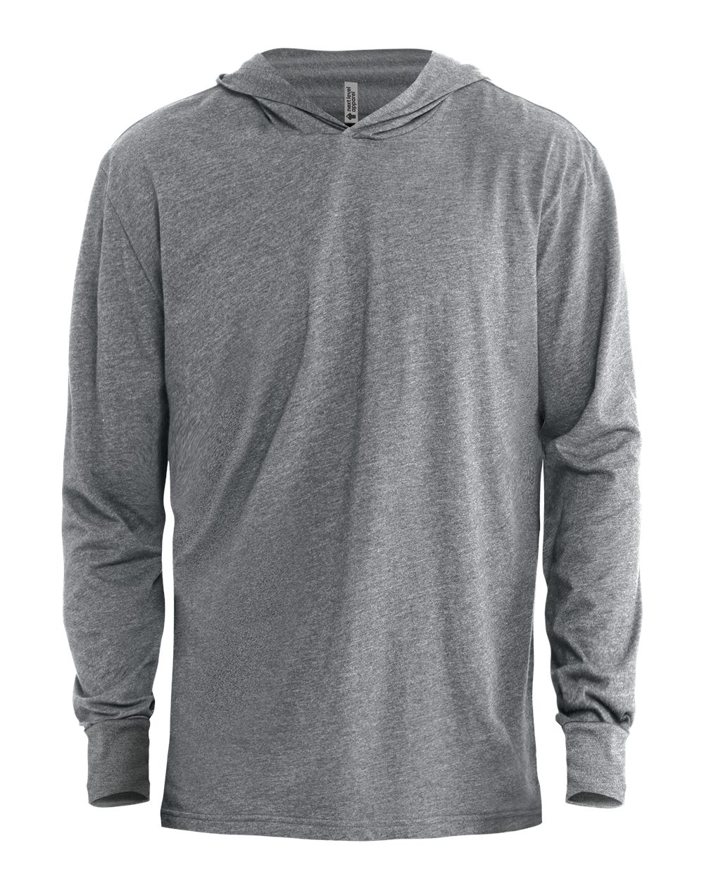 Next Level Unisex CVC Hoodie Long Sleeve Tee. 6221 - Dark Heather Grey