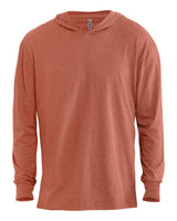 Next Level Unisex CVC Hoodie Long Sleeve Tee. 6221 - Heather Redwood