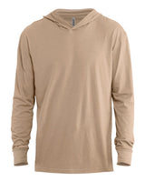 Next Level Unisex CVC Hoodie Long Sleeve Tee. 6221 - Heather Tan