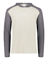 Augusta Sportswear Unisex Gameday Vintage Hooded Long Sleeve T-Shirt. 6884 - Birch/ Carbon Heather