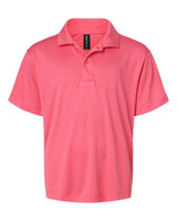 AllPro Youth Pro-Lock Performance Polo. 41800Y - Bright Pink