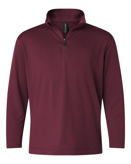 AllPro Youth Pro-Lock Performance Quarter-Zip Pullover. 41870Y - Maroon