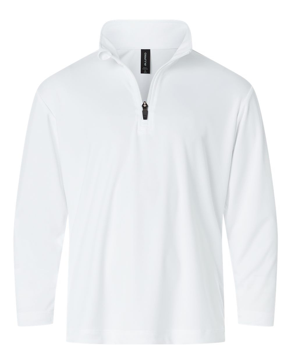AllPro Youth Pro-Lock Performance Quarter-Zip Pullover. 41870Y - White