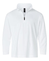 AllPro Youth Pro-Lock Performance Quarter-Zip Pullover. 41870Y - White
