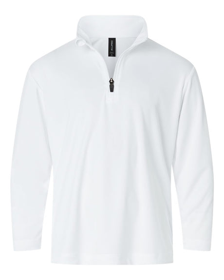 AllPro Youth Pro-Lock Performance Quarter-Zip Pullover. 41870Y - White