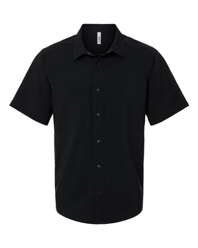 CORE365 Men's UltraUVP Shoreline Short Sleeve Staff Shirt. CE520 - Black