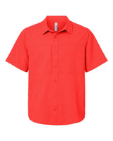 CORE365 Men's UltraUVP Shoreline Short Sleeve Staff Shirt. CE520 - Marina Red