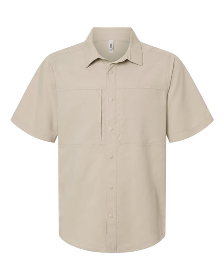 CORE365 Men's UltraUVP Shoreline Short Sleeve Staff Shirt. CE520 - Stone