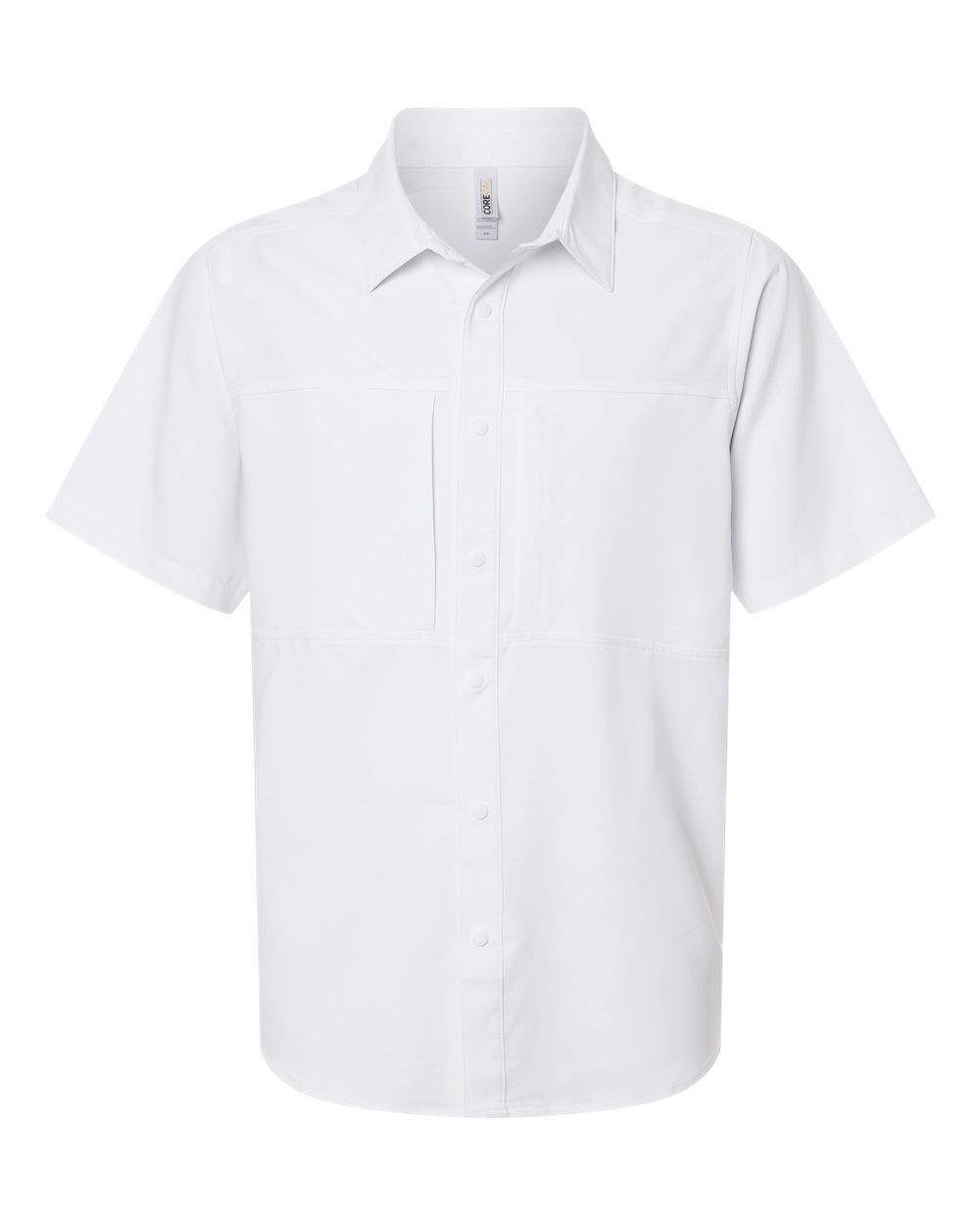 CORE365 Men's UltraUVP Shoreline Short Sleeve Staff Shirt. CE520 - White