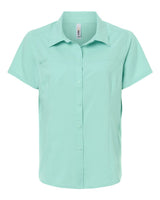 CORE365 Women's UltraUVP Shoreline Short Sleeve Staff Shirt. CE520W - Sea Glass