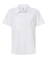 CORE365 Women's UltraUVP Shoreline Short Sleeve Staff Shirt. CE520W - White