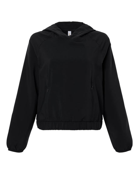 CORE365 Women's UltraUVP Shoreline Long Sleeve Hooded Pullover. CE520LW - Black