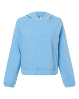 CORE365 Women's UltraUVP Shoreline Long Sleeve Hooded Pullover. CE520LW - Columbia Blue