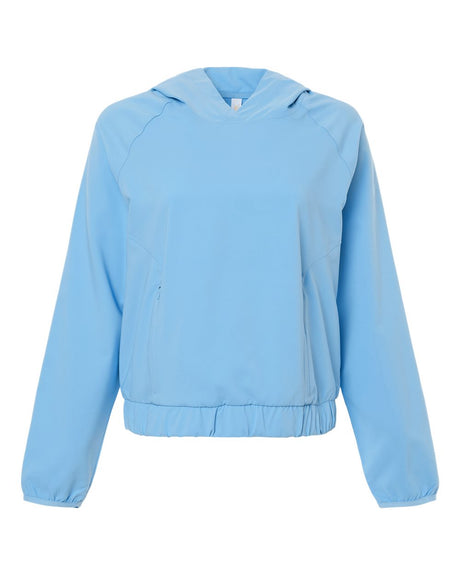 CORE365 Women's UltraUVP Shoreline Long Sleeve Hooded Pullover. CE520LW - Columbia Blue
