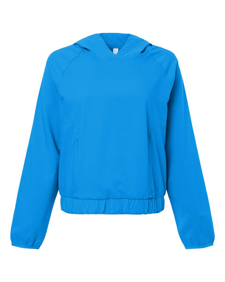 CORE365 Women's UltraUVP Shoreline Long Sleeve Hooded Pullover. CE520LW - Electric Blue
