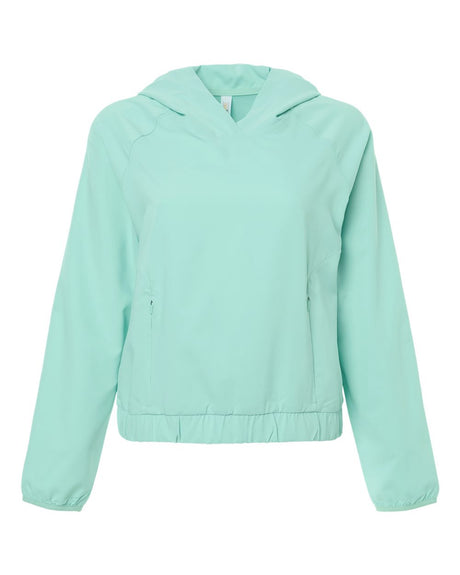 CORE365 Women's UltraUVP Shoreline Long Sleeve Hooded Pullover. CE520LW - Sea Glass