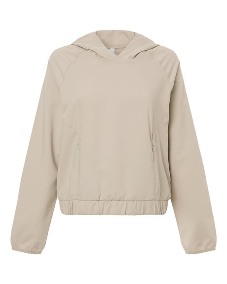 CORE365 Women's UltraUVP Shoreline Long Sleeve Hooded Pullover. CE520LW - Stone