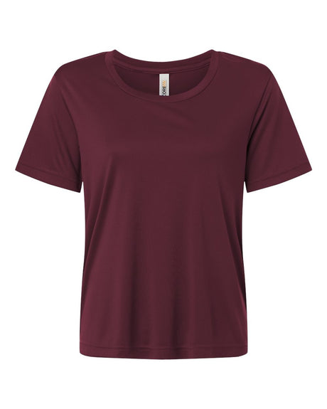 CORE365 Women's Capital Performance T-Shirt. CE10W - Burgundy