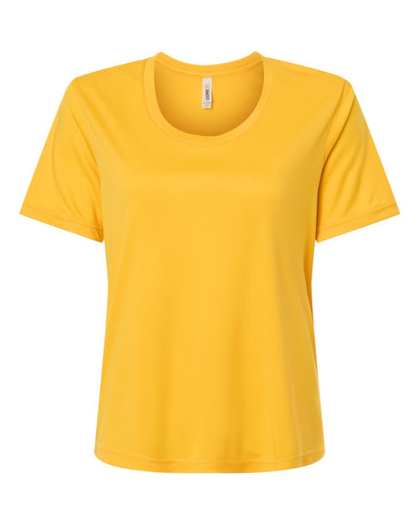 CORE365 Women's Capital Performance T-Shirt. CE10W - Campus Gold