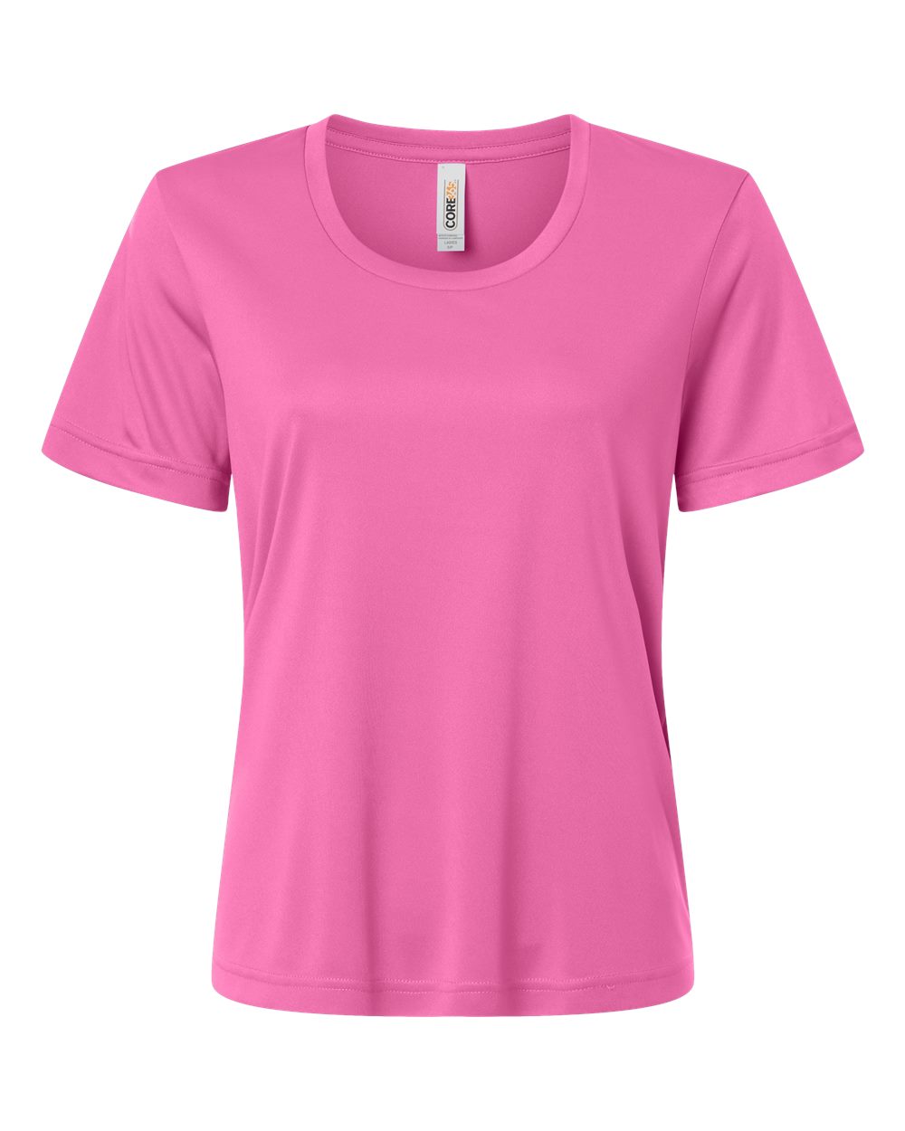 CORE365 Women's Capital Performance T-Shirt. CE10W - Charity Pink