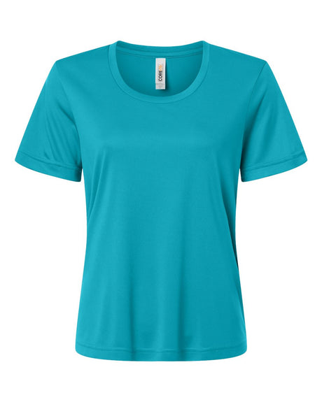 CORE365 Women's Capital Performance T-Shirt. CE10W - Clear Teal