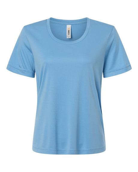 CORE365 Women's Capital Performance T-Shirt. CE10W - Columbia Blue