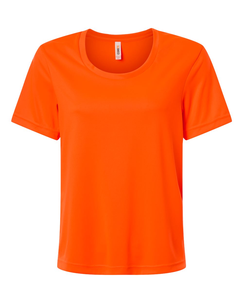 CORE365 Women's Capital Performance T-Shirt. CE10W - Safety Orange