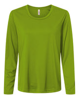 CORE365 Women's Capital Performance Long Sleeve T-Shirt. CE10LW - Acid Green