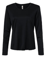 CORE365 Women's Capital Performance Long Sleeve T-Shirt. CE10LW - Black
