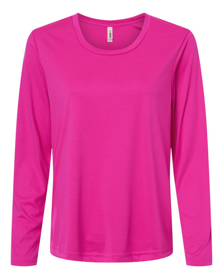 CORE365 Women's Capital Performance Long Sleeve T-Shirt. CE10LW - Bright Magenta