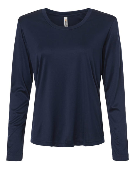 CORE365 Women's Capital Performance Long Sleeve T-Shirt. CE10LW - Classic Navy