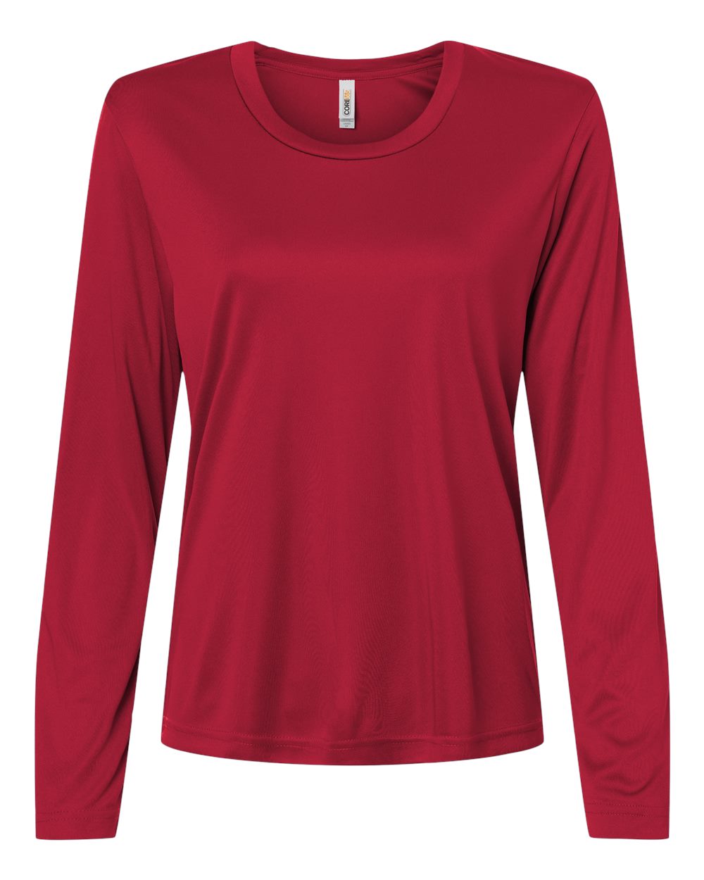 CORE365 Women's Capital Performance Long Sleeve T-Shirt. CE10LW - Classic Red