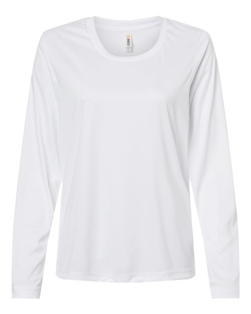 CORE365 Women's Capital Performance Long Sleeve T-Shirt. CE10LW - White