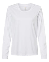 CORE365 Women's Capital Performance Long Sleeve T-Shirt. CE10LW - White