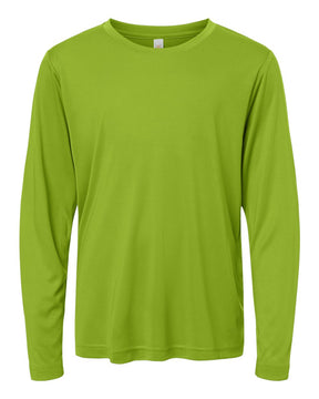 CORE365 Youth Capital Performance Long Sleeve T-Shirt. CE10LY - Acid Green