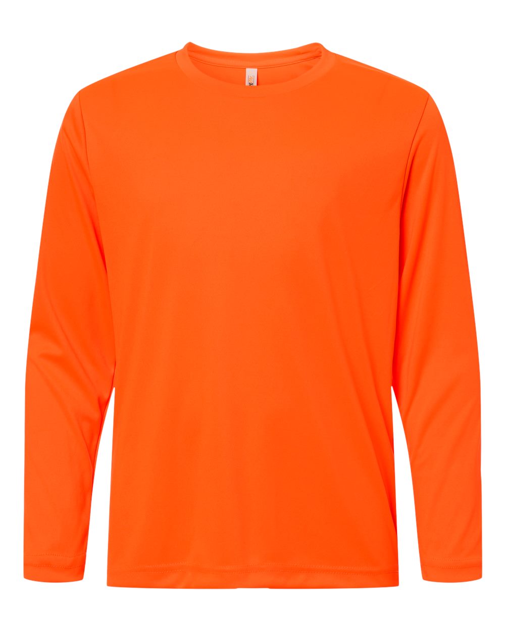 CORE365 Youth Capital Performance Long Sleeve T-Shirt. CE10LY - Safety Orange