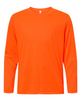 CORE365 Youth Capital Performance Long Sleeve T-Shirt. CE10LY - Safety Orange
