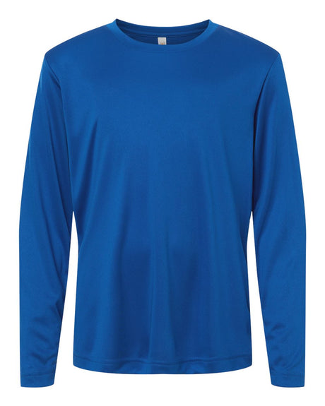 CORE365 Youth Capital Performance Long Sleeve T-Shirt. CE10LY - True Royal