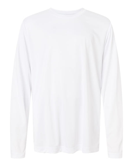 CORE365 Youth Capital Performance Long Sleeve T-Shirt. CE10LY - White