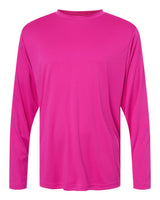 CORE365 Unisex Capital Long Sleeve Performance T-Shirt. CE10L - Bright Magenta