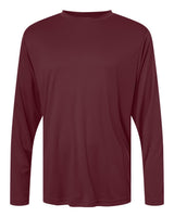 CORE365 Unisex Capital Long Sleeve Performance T-Shirt. CE10L - Burgundy