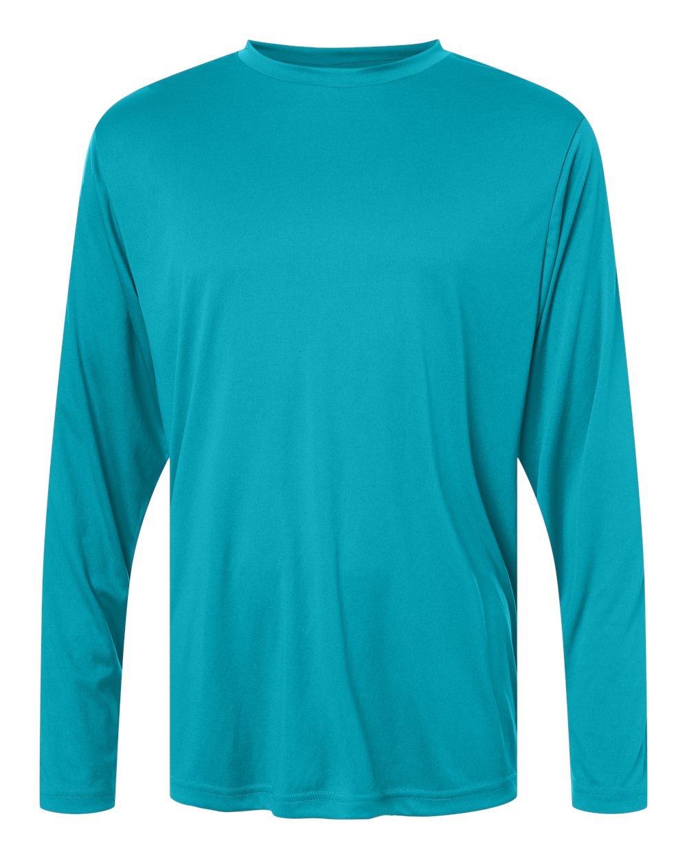 CORE365 Unisex Capital Long Sleeve Performance T-Shirt. CE10L - Clear Teal