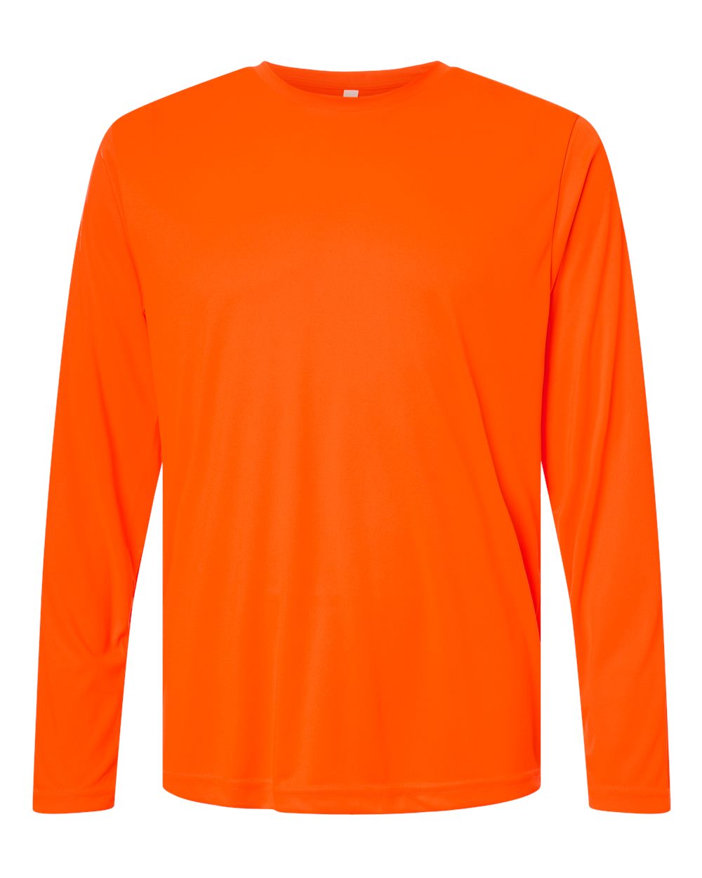CORE365 Unisex Capital Long Sleeve Performance T-Shirt. CE10L - Safety Orange